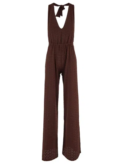 Fisico Jumpsuit Woman In Cioccolato