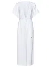 Fisico Embroidered-eyelet Maxi Robe