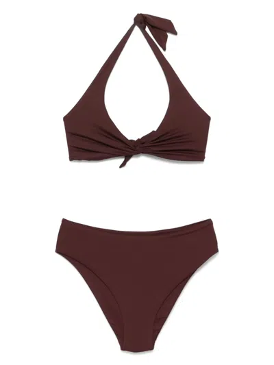 Fisico Cristina Ferrari Bikini Mit Knotendetail In Brown