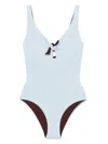 Fisico Cristina Ferrari Knot-detail Swimsuit In Blue