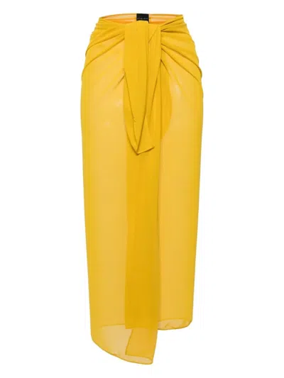 Fisico Knot Sarong In Yellow