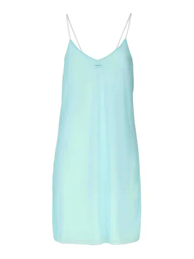 Fisico Suspender Mini Dress In Light Blue