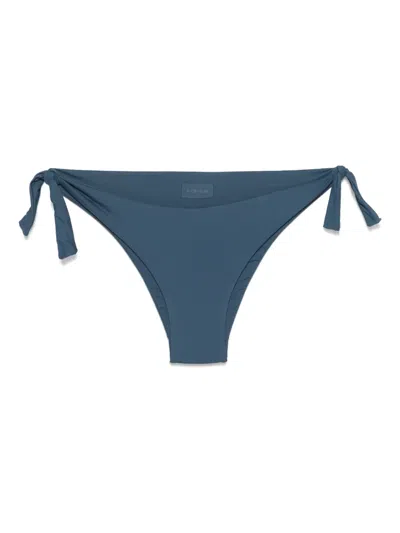 Fisico Cristina Ferrari Logo-patch Bikini Bottom In Blue