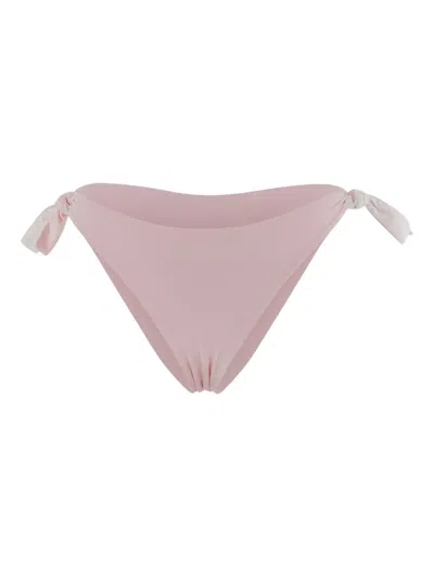 Fisico Cristina Ferrari Logo-patch Bikini Bottoms In Pink