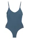 Fisico Cristina Ferrari Logo-patch Swimsuit In Blue