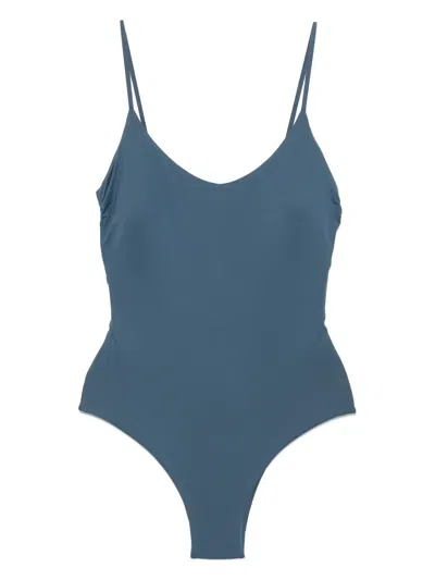 Fisico Cristina Ferrari Logo-patch Swimsuit In Blue