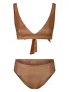 Fisico Cristina Ferrari Lurex Elongated Triangle In Brown