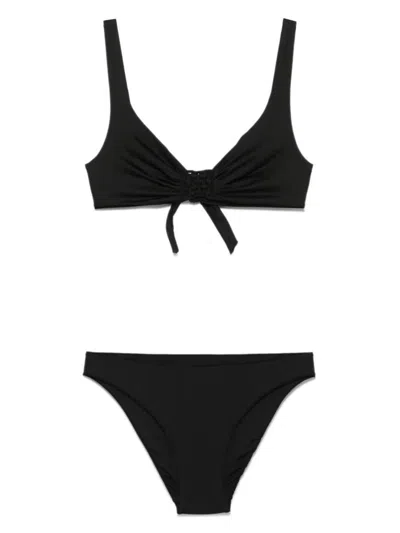 Fisico Cristina Ferrari Macramé-detail Bikini In Black