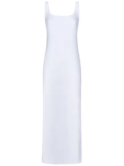 Fisico Cristina Ferrari Fisico Maxi Dress With Side Slit In White