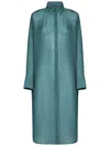 Fisico Cristina Ferrari Fisico Midi Seaweed Ramie Shirt Dress