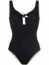 Fisico Cristina Ferrari Bow Detail Swimsuit In Multi