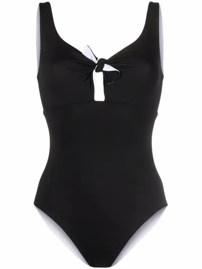 FISICO CRISTINA FERRARI ONE-PIECE SWIMSUIT WITH KNOT