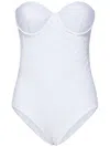 Fisico Cristina Ferrari Fisico Padded Broderie Anglaise-effect One-piece Swimsuit