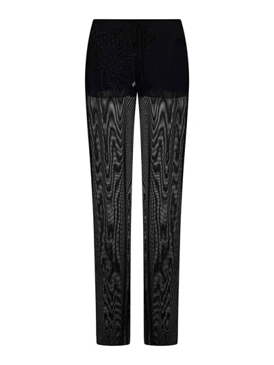 Fisico Black Tulle Trousers