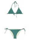 Fisico Cristina Ferrari Reversible Bikini Set In Green