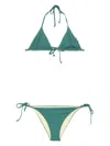 Fisico Cristina Ferrari Reversible Bikini Set In Green