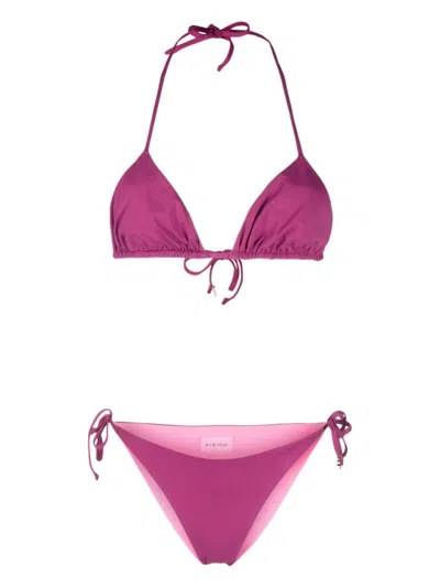 Fisico Cristina Ferrari Reversible Bikini Set In Fuchsia