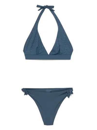 FISICO CRISTINA FERRARI RHINESTONE-EMBELLISHED BIKINI