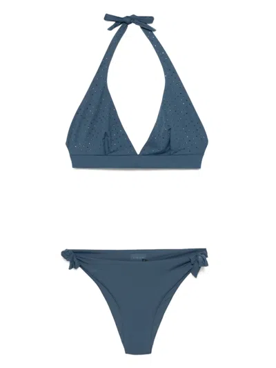 FISICO CRISTINA FERRARI RHINESTONE-EMBELLISHED BIKINI
