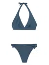 Fisico Cristina Ferrari Fisico Rhinestone-embellished Bikini Clothing In Blue