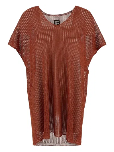 FISICO CRISTINA FERRARI RIBBED-KNIT DRESS