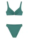 Fisico Cristina Ferrari Fisico Ring-detailing Bikini Clothing In Green