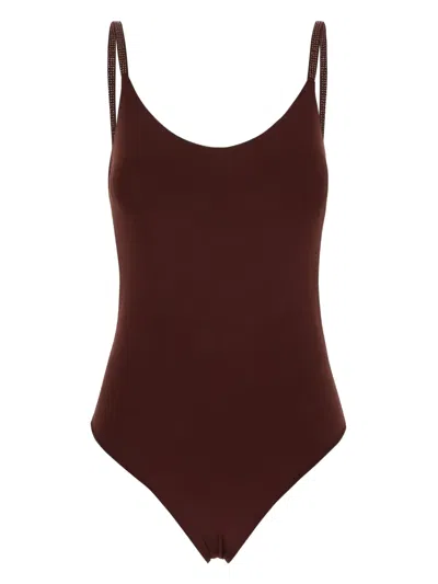 FISICO CRISTINA FERRARI SCOOP-NECK SWIMSUIT