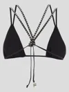 Fisico Cristina Ferrari Stud-embellished Bikini Top In Black