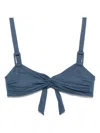 Fisico Cristina Ferrari Triangle-cup Bikini Top In Blue