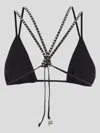 Fisico Cristina Ferrari Stud-embellished Bikini Top In Black