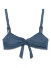Fisico Cristina Ferrari Triangle-cup Bikini Top In Blue