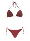 Fisico Cristina Ferrari Fisico  Burgundy In Red