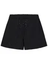Fisico Cristina Ferrari Fisico Microfibre Black Shorts With Elasticated Waist
