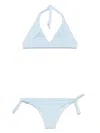 Fisico Floral-pattern Bikini In Light Blue