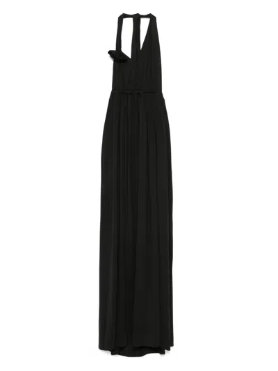 Fisico Cristina Ferrari Stretch-jersey Maxi Dress In Black