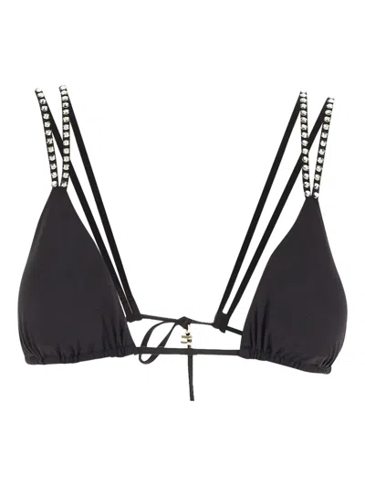 Fisico Cristina Ferrari Stud-embellished Bikini Top In Black