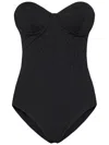 Fisico Cristina Ferrari Fisico Broderie Anglaise-effect Black Microfibre Swimsuit