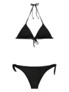 Fisico Cristina Ferrari Crinkled Bikini In 黑色