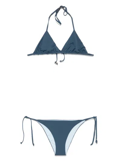 Fisico Cristina Ferrari Reversible Bikini Set In Blue