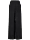 Fisico Cristina Ferrari Fisico Relaxed Fit Black Trousers With Drawstring Waist
