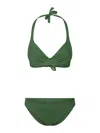 Fisico Cristina Ferrari Halterneck Bikini In Green