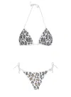 Fisico Cristina Ferrari All-over Strass White Bikini In White