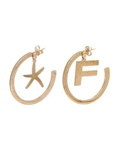 Fisico Cristina Ferrari Fisico Woman Earrings Gold Size - Brass