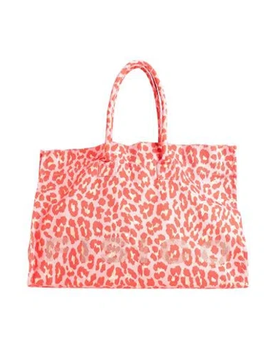 Fisico Woman Handbag Coral Size - Cotton In Red