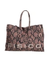 Fisico Cristina Ferrari Fisico Woman Handbag Light Brown Size - Cotton In Beige