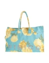 Fisico Cristina Ferrari Fisico Woman Handbag Sky Blue Size - Cotton