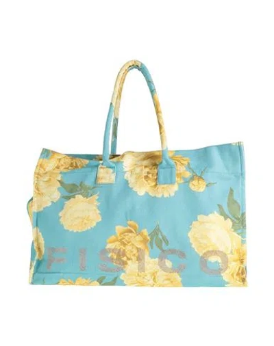 Fisico Woman Handbag Sky Blue Size - Cotton