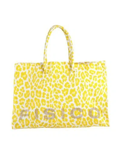 Fisico Woman Handbag Yellow Size - Cotton