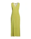 Fisico Cristina Ferrari Fisico Woman Maxi Dress Lime Green Size M Polyamide, Elastane In Green