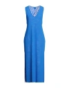 Fisico Cristina Ferrari Fisico Woman Maxi Dress Blue Size M Polyamide, Elastane In Blue
